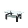TABLE BASSE MECOR EN VERRE 110 × 60 × 45