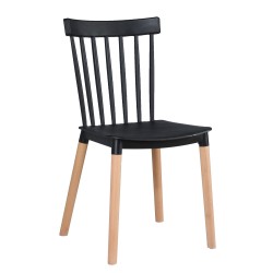 CHAISE BOIS NOIRE C08BLACK