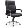 CHAISE DE BUREAU AVEC ACCOUDOIRS NOIR AF107