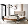 LIT DOUBLE BOIS LIGHT BROWN 140 × 190 + LATTES KF1226-140
