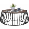 TABLE BASSE FILAIRE MARRON NOIR 132062