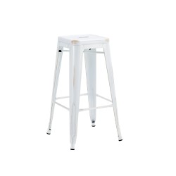 TABOURET METAL BLANC MC-09