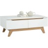 TABLE BASSE 2T BLANC 133116