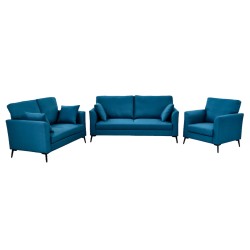 CANAPE 3+2+1 BLEU LV4533-41BLUE