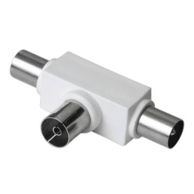 Coax T-Adapter - Female/Male Connector