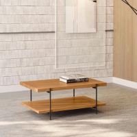 Table basse Lisboa - Finition bois naturel