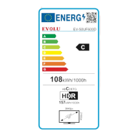 TELEVISEUR 50 EVOLU EV-50UF600D '' 4K UHD DVB T2 SMART ANDROID 14.0 RAM 1GB ROM 8GB WIFI TNT HDMI USB BLUETOOTH