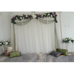 ARCHE DE MARIAGE DECOREE 2M*2M AVEC ARCHE 3 × 3 VOILEE ARCHE-DECORÉ