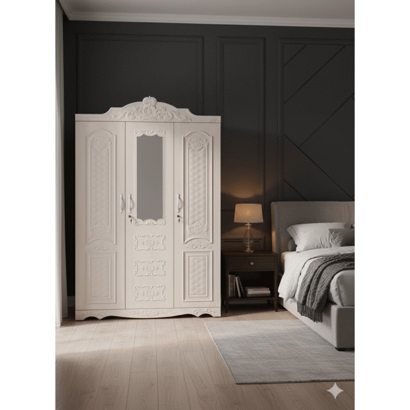ARMOIRE 3P EN FER 1800 × 1180 × 420 XR243 MIROIR ARM-XR243