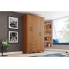 ARMOIRE 4P/3T BOIS 1210 × 2005 × 465 DA135-214 CAJU ARM-DA135-214