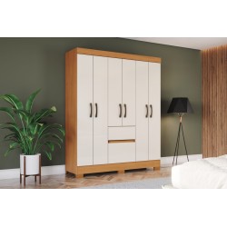 ARMOIRE 6P BS04-221 BEIGE BOIS 1415 × 1800 ARM-BS04-221