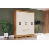 ARMOIRE 6P BS04-221 BEIGE BOIS 1415 × 1800 ARM-BS04-221