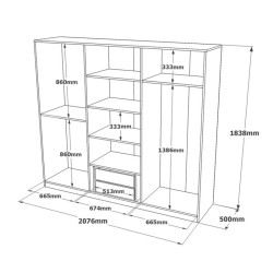 ARMOIRE 6P HM3-RG ARM-HM3-RG