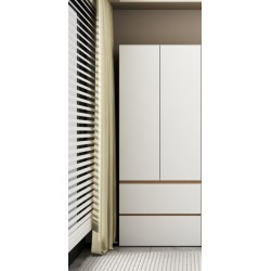 ARMOIRE BOIS 2P/ 2TIOIRS 800 × 2000 × 500 232 ARM-232