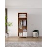 ARMOIRE BOIS 2P/2T800 × 2000 × 500 8019-2 ARM-8019-2
