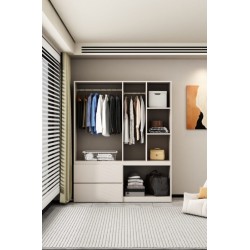 ARMOIRE BOIS 6P/ 2TIOIRS 1600 × 2000 × 500 234 ARM-234