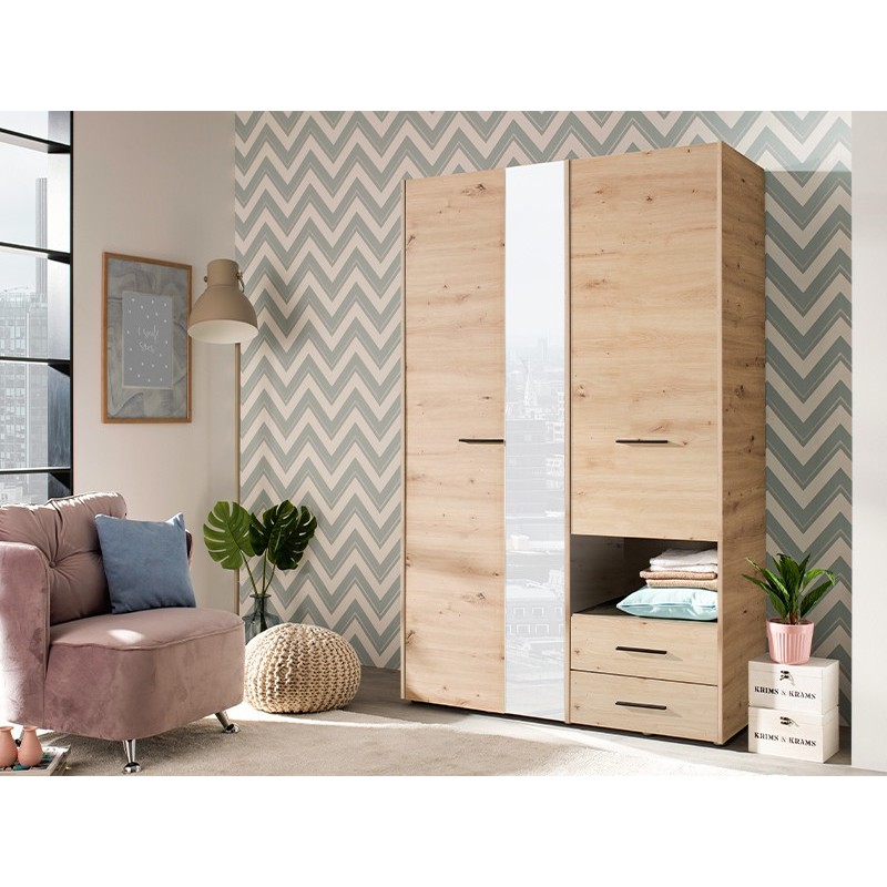 ARMOIRE CAMBRIS 3K2FO 11011886 127.5 × 54 × 205.5 ARM-CAMBRIS3K