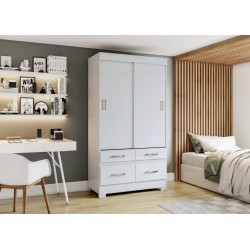 ARMOIRE COULISSANTE 2P/4T/ BLANC 1095 × 2005 × 485 BE25-66 ARM-BE25-66