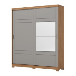 ARMOIRE COULISSANTE GRIS BOIS D239-166 2000 × 2300 ARM-D239-166