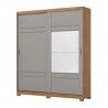 ARMOIRE COULISSANTE GRIS BOIS D239-166 2000 × 2300 ARM-D239-166