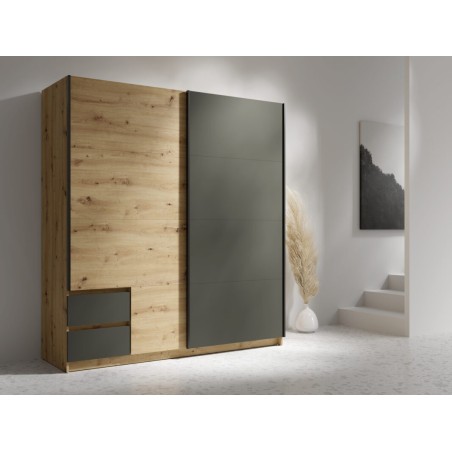 ARMOIRE COULISSANTE URIEL 180,8 × 198,3 × 59,3 ARM-URIEL