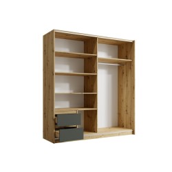ARMOIRE COULISSANTE URIEL 180,8 × 198,3 × 59,3 ARM-URIEL