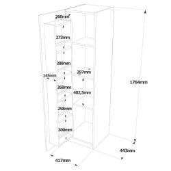 ARMOIRE DE RANGEMENT VA1W ARM-VA1W