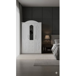 ARMOIRE FER 3 PORTES DB004-3 BLANC ARM-FER-DB004-3