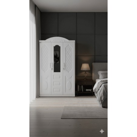ARMOIRE FER 3 PORTES DB004-3 BLANC ARM-FER-DB004-3