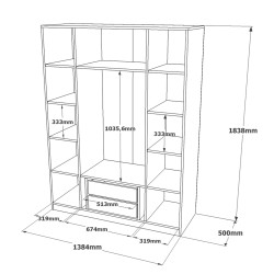 ARMOIRE HM2-RG ARM-HM2-RG