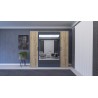 ARMOIRE LUX 5PORTES /3 AVEC MIROIR 220 × 210 × 52,2CM ARM-LUX5P