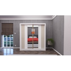 ARMOIRE OSLO BLANC SONOMA 200 × 210 × 60CM ARM-OSLO