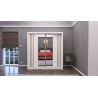 ARMOIRE OSLO BLANC SONOMA 200 × 210 × 60CM ARM-OSLO
