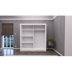 ARMOIRE OSLO BLANC SONOMA 200 × 210 × 60CM ARM-OSLO