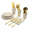 ASSIETTE A POIS 17CM ARGENT/OR/ROSE GOLD/ROSE/JAUNE/ROUGE PAQUET DE 10PCES ASSIETTEPOIS-17CM