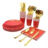 ASSIETTE A POIS 23CM ARGENT/OR/ROSE GOLD/ROSE/JAUNE/ROUGE PAQUET DE 10PCES ASSIETTEPOIS-23CM