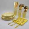 ASSIETTE A POIS 23CM ARGENT/OR/ROSE GOLD/ROSE/JAUNE/ROUGE PAQUET DE 10PCES ASSIETTEPOIS-23CM