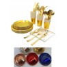 ASSIETTE UNI 20 CM ARGENT/OR/ROSE GOLD PAQUET DE 10PCES ASSIETTEUNI-CTN-23CM