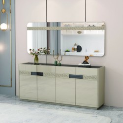 BAHUT BEIGE 1800 × 400 × 700 92495 BAHUT- 92495