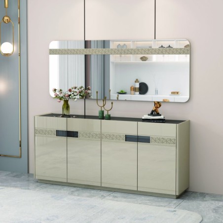 BAHUT BEIGE 1800 × 400 × 700 92495 BAHUT- 92495