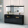 BAHUT NOIR DORE 1800 × 400 × 700 92500 BAHUT- 92500