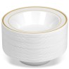 BOL PLASTIQUE PAQUET DE 6PCES DORE/ROSE GOLD BOL-DORE