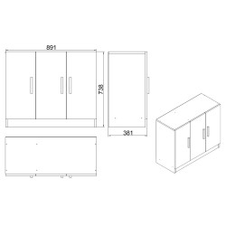 BUFFET POUR BUREAU VO5-OB BUFFET-VO5-OB