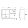 BUFFET RE2-SW CHENE BLANC BUFFET-RE2-SW