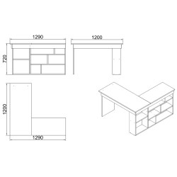 BUREAU ANGLE CT5-AW BUREAU-CT5-AW