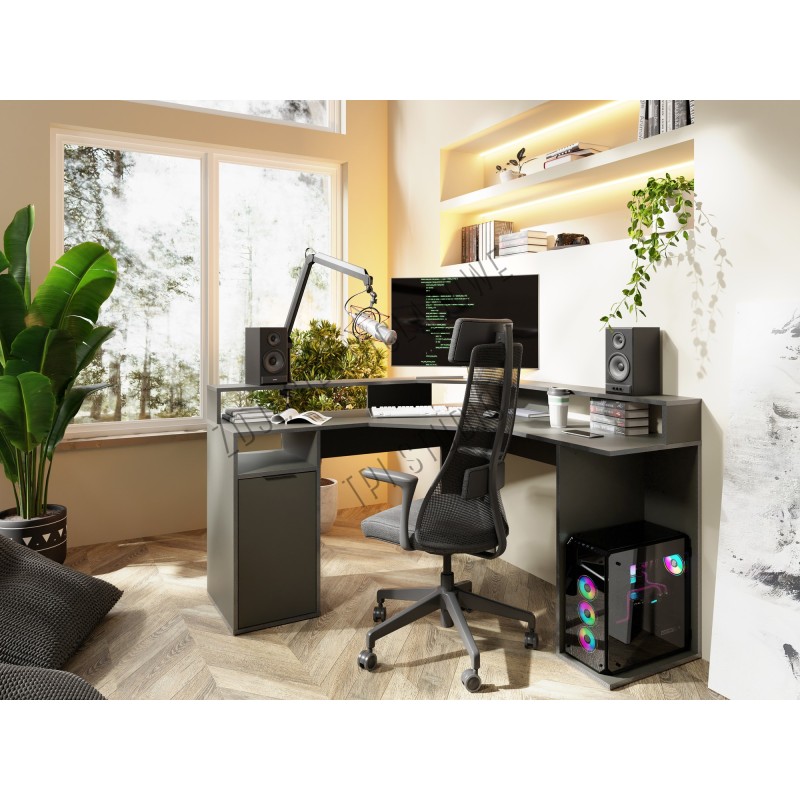 BUREAU ANGLE GAMING CARBON 139 × 88,7 × 139 BUREAU-CARBON