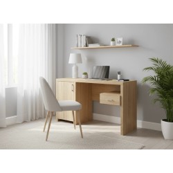 BUREAU LEMUR CHENE 140 × 80 × 60 BURE-LEMUR