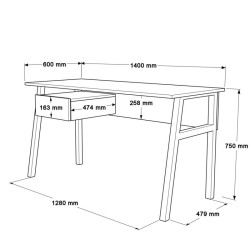 BUREAU MA5-SW 1400 × 600 BUREAU-MA5-SW