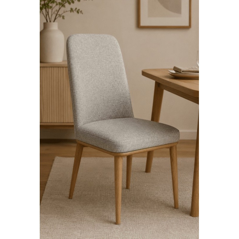 CHAISE B11 GRIS 92 × 92 × 47 ASSISE PVC /PIED EN FER CHAISE-B11GRIS