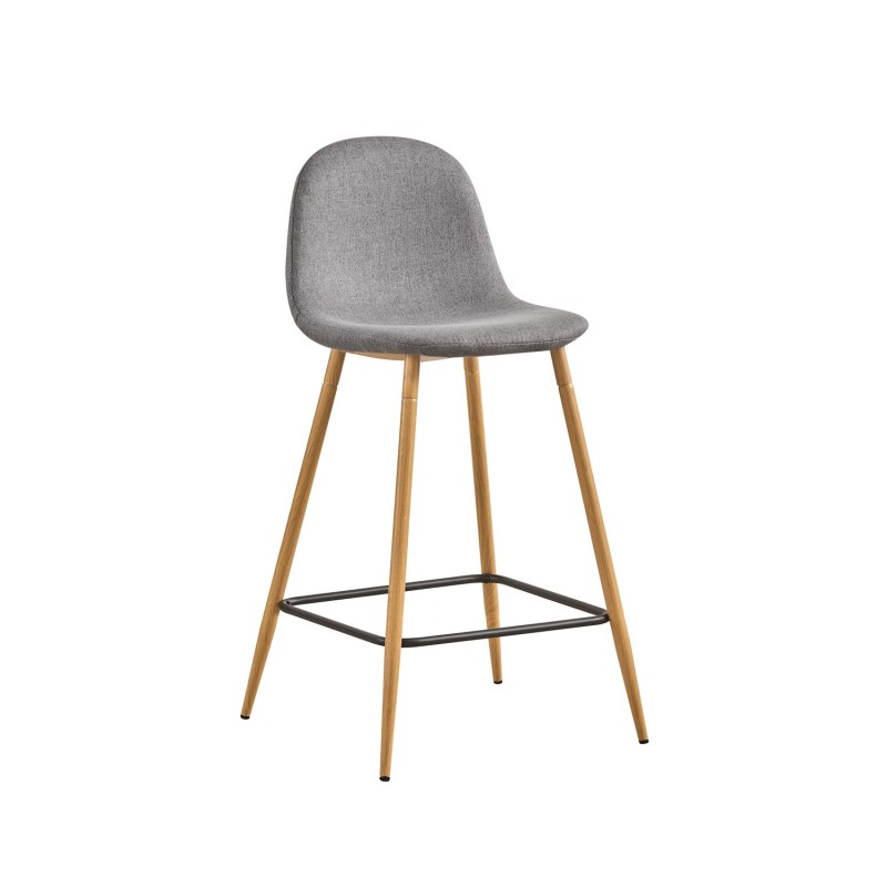 CHAISE BAR 318-2GRIS PIED BOIS CHAISEBAR-318GRIS-BOIS